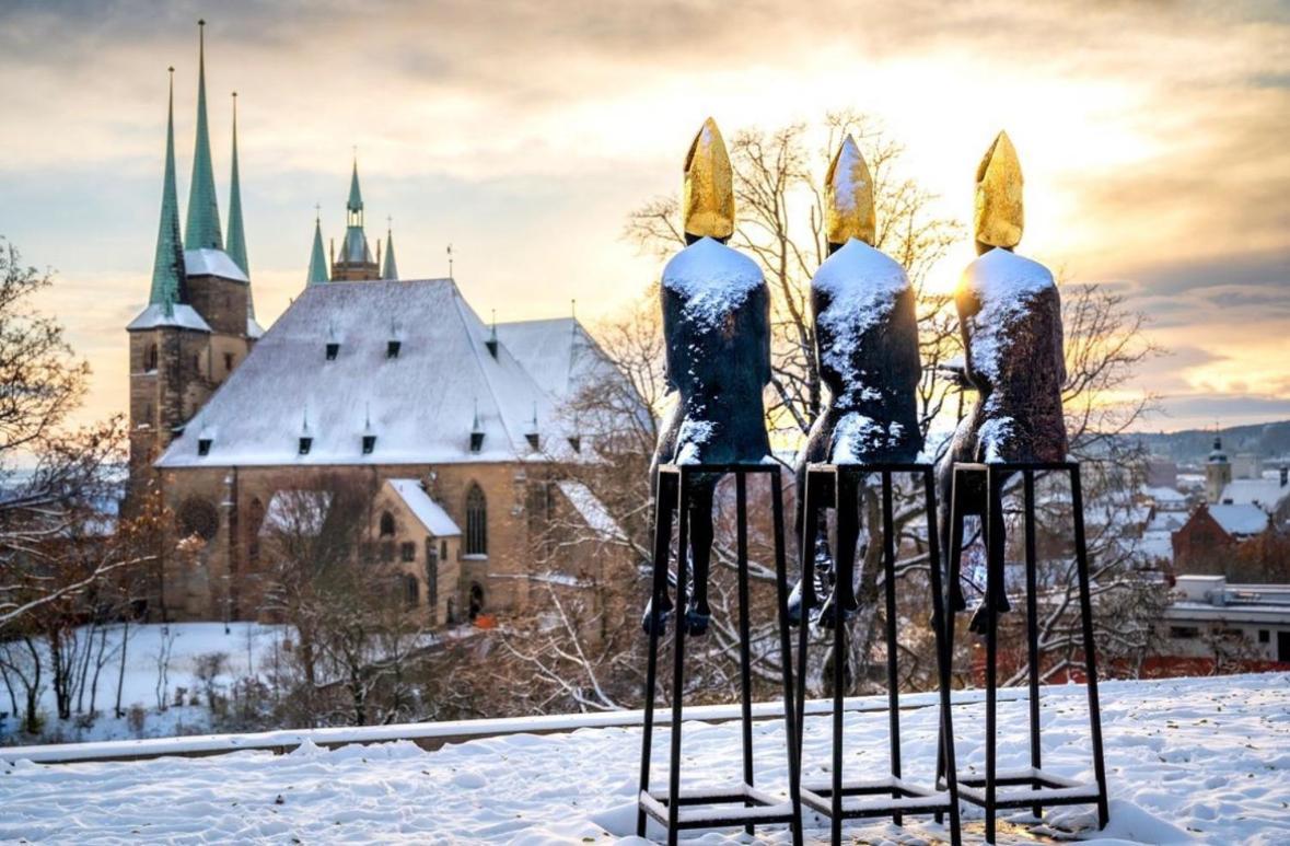 -Apartment Am Luisenpark-Perfekte Lage Im Gruenen Fuer Ihren Aufenthalt Erfurt Ngoại thất bức ảnh